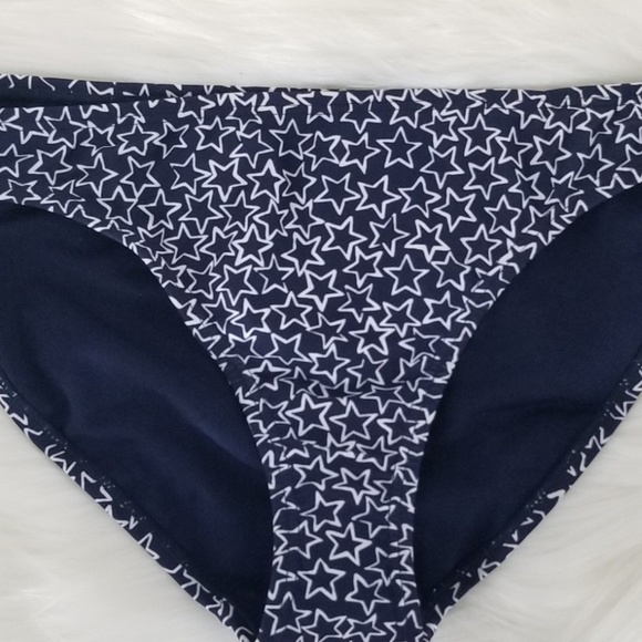 Gap Love Navy Blue White Stars Bikini Swim Bottom - Picture 3 of 5